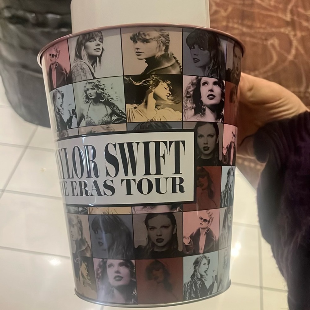 Brand New Taylor Swift Eras Tour Large Tin Popcorn Bucket